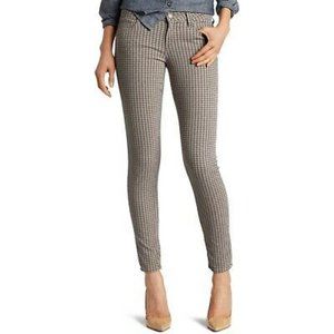 Paige Houndstooth Skinny Jeans